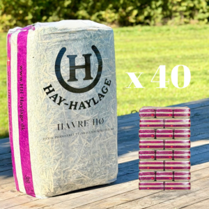 Kunsttørret havre hø i pose (12 kg) 40 stk. inkl gratis fragt