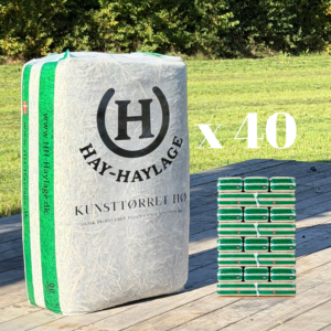 Kunsttørret hø (12 kg) - 40 stk inkl gratis fragt